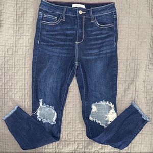 Charlotte Russe Distressed Skinny Jean